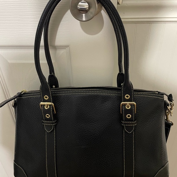 Dooney & Bourke Black Satchel with Structured Design and Adjustable Strap - Picture 2 of 5